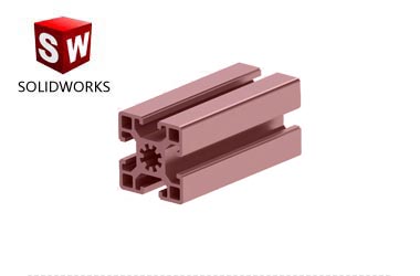 4545規格鋁型材3d模型下載